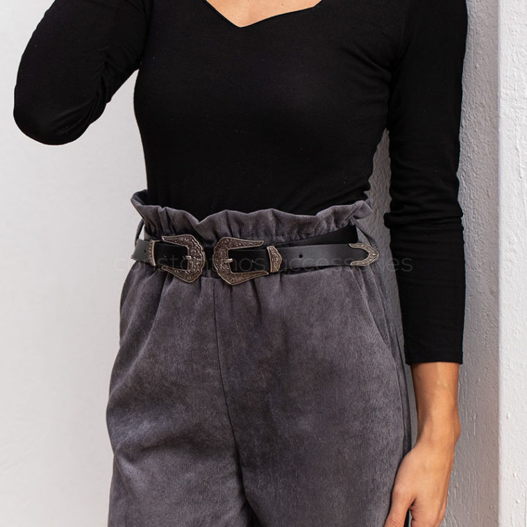 Γυναικεία Ζώνη BeltBuckleBig™ Μαύρη - Image 2