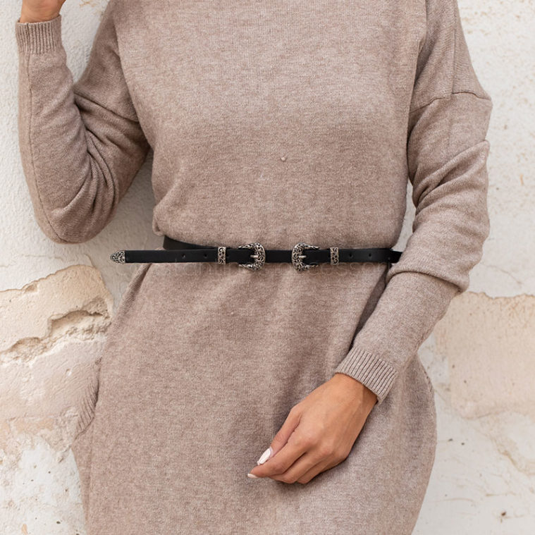 Γυναικεία Ζώνη BeltBuckleSmall™ Μαύρη - Image 2