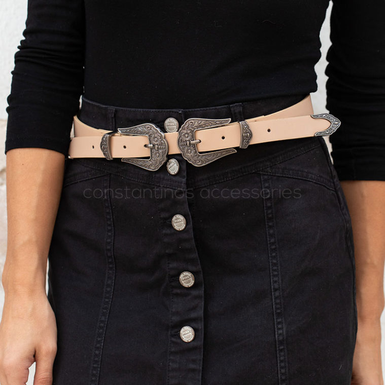 Γυναικεία Ζώνη BeltBuckleBig™ Μπεζ