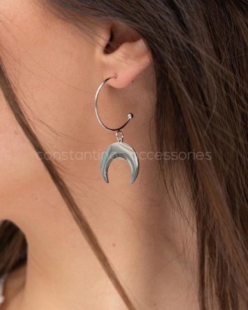 γυναικεία σκουλαρίκια με μισοφέγγαρο