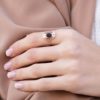 γυναικειο δαχτυλιδι με πετρες απο ατσαλι