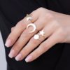 γυναικεια δαχτυλιδια με αστερι και φεγγαρι