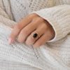 γυναικειο δαχτυλιδι με πετρα απο ατσαλι