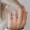 γυναικειο δαχτυλιδι με ματι απο ατσαλι