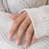 γυναικειο δαχτυλιδι με αλυσιδα απο ατσαλι
