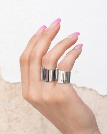 γυναικεια κυμαστιστα δαχτυλιδια απο ατσαλι