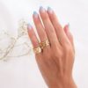 γυναικεια δαχτυλιδια απο ατσαλι με αλυσιδα