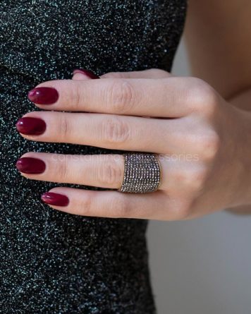 γυναικεια δαχτυλιδια απο ατσαλι με στρας