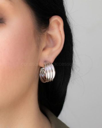 γυναικεια σκουλαρικια κρικοι απο ατσαλι