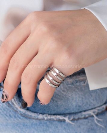 γυναικειο σεβαλιε δαχτυλιδι απο ατσαλι