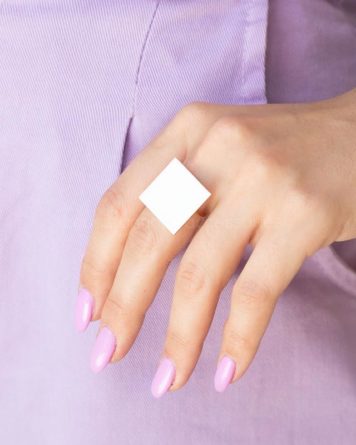 γυναικειο δαχτυλιδι απο ατσαλι με σμαλτο