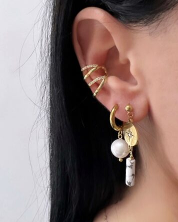 γυναικεια σκουλαρικια earcuffs χρυσα