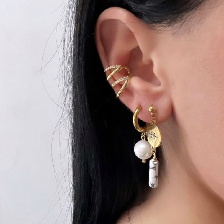 γυναικεια σκουλαρικια earcuffs χρυσα