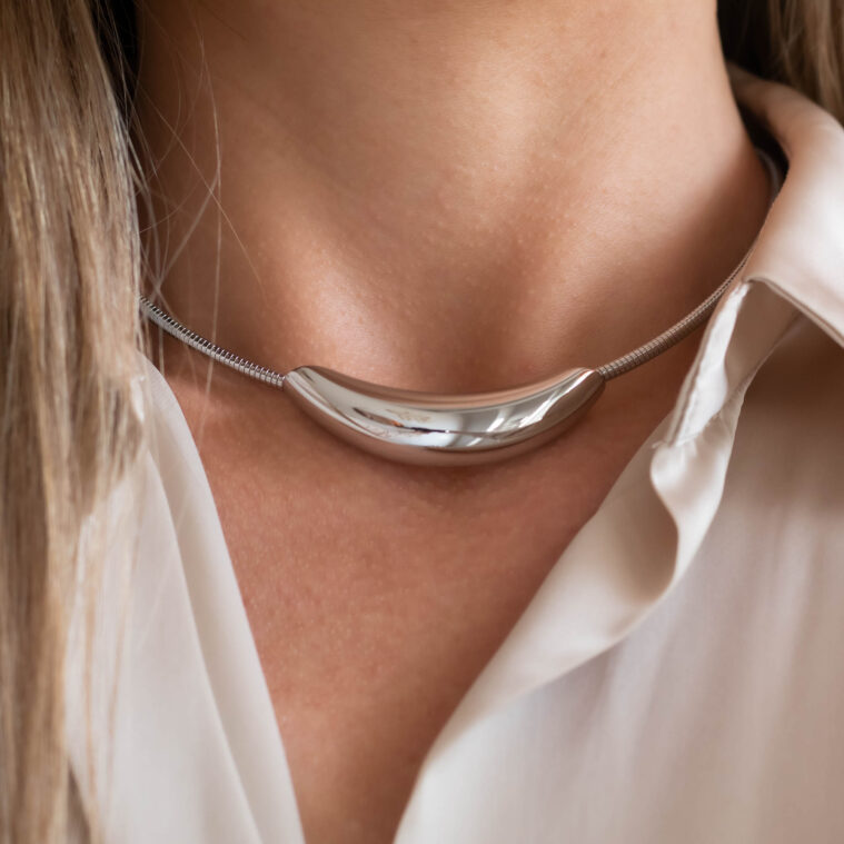 γυναικειο κολιε choker τσοκερ απο ατσαλι